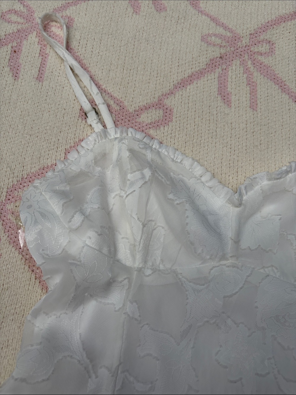 White Ruffle Layer Dress - Picture 4 of 8